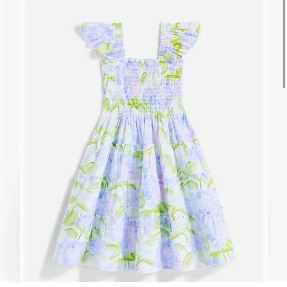 Hill House tiny Ellie Mrs. Alice hydrangea dress size 11-12y - Picture 1 of 2